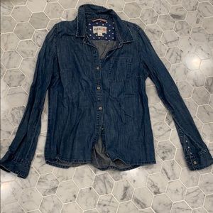 Jean button down